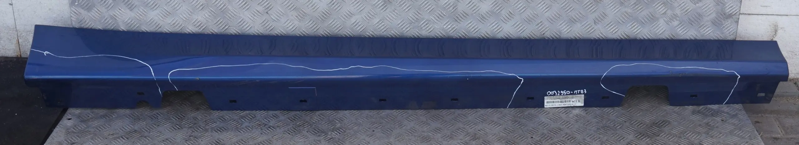 BMW 3 E90 E91 Bas de Porte Couverture Seuil a Droite Bleu Montego Bleu