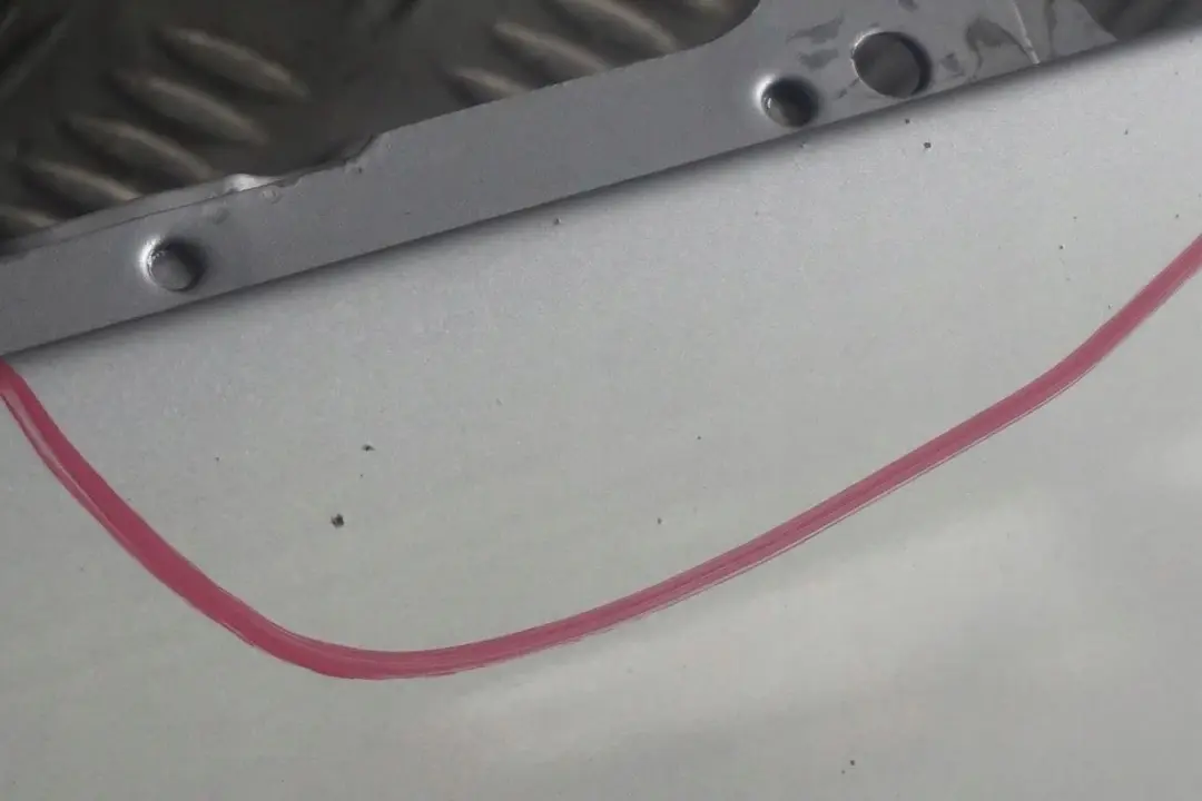 Hood Bonnet Trim Panel Polar Silver Metallic - 761 to Mercedes A-Class W168 with Part number A1688800657 Mercedes A-Class W168 Hood Bonnet Trim Panel Polar Silver Metallic - 761 - SKU A1688800657-PS - Part number A1688800657