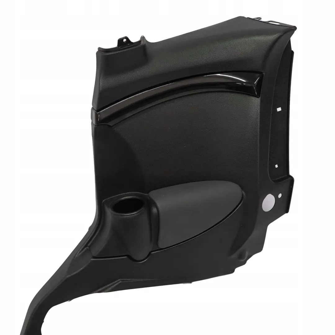 Panel lateral trasero derecho Carbono Negro Piano para Mini Clubman R55 LCI con número de pieza 7299734 Mini Clubman R55 LCI Panel lateral trasero derecho Carbono Negro Piano - SKU 7299734-1 - Número de pieza 7299734