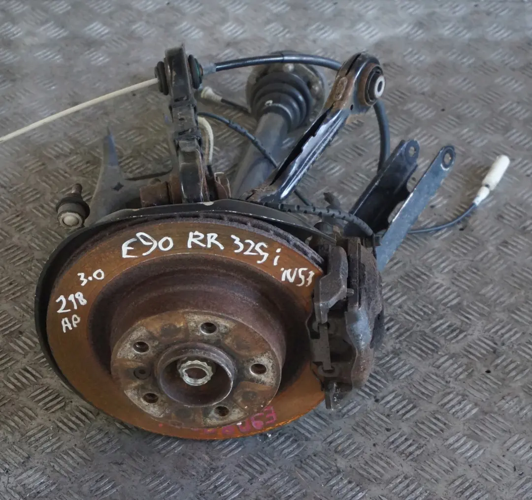 N53 Rear Right O/S Spring Strut Leg Brake Suspension Hub to BMW 3 Series E90 325i with Part number 6774810 BMW 3 Series E90 325i N53 Rear Right O/S Spring Strut Leg Brake Suspension Hub - SKU 6774810 - Part number 6774810