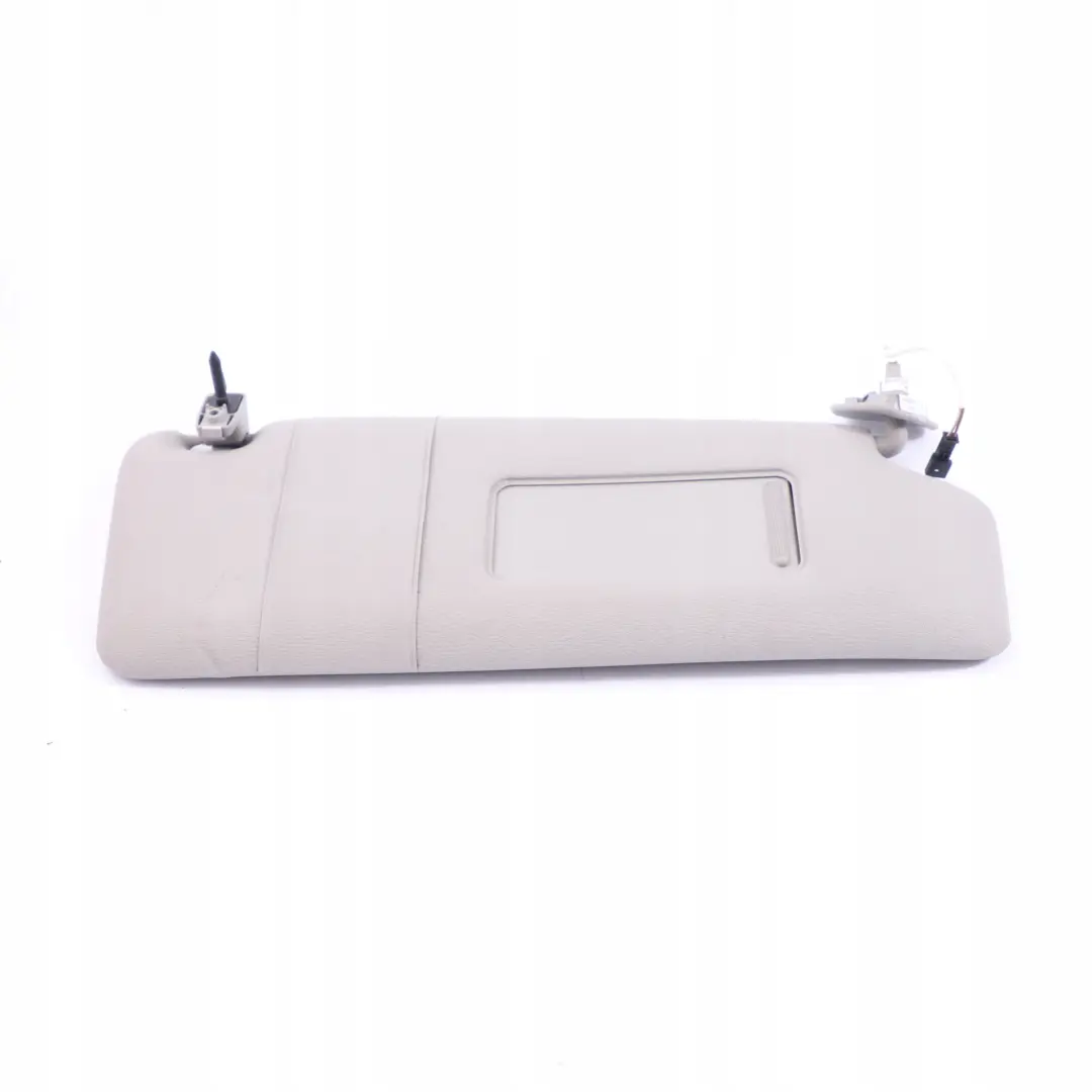 BMW E65 E66 Sun Visor Lamp Light Cover Right O/S Leather Steingrau Grey - SKU 7017792-1 - Part number 7017792