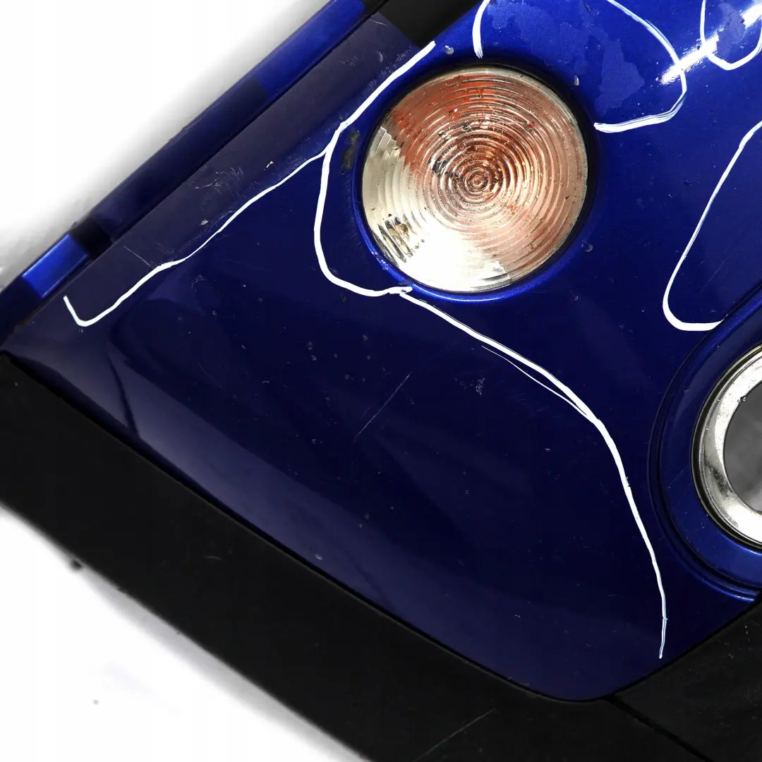 Complete Front Bumper Panel Lightning Blue - A63 to BMW Mini Cooper Cabrio R50 R52 with Part number 0308998 BMW Mini Cooper Cabrio R50 R52 Complete Front Bumper Panel Lightning Blue - A63 - SKU 0308998-LB - Part number 0308998