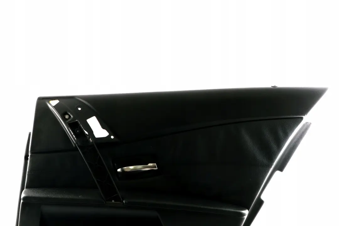Door Card Lining Leather Trim Panel Rear Right Black para BMW E60 E61 con número de pieza 7078742 BMW E60 E61 Door Card Lining Leather Trim Panel Rear Right Black - SKU 7078742 - Número de pieza 7078742