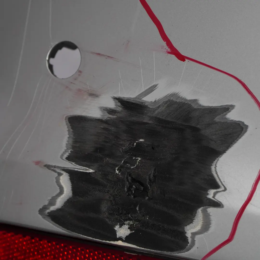 Bumper Trim Panel PDC Glacier Silver Metallic A83 to BMW 3 F30 LCI Sport Line Rear with Part number 7384603 BMW 3 F30 LCI Sport Line Rear Bumper Trim Panel PDC Glacier Silver Metallic A83 - SKU 7384603-GSB - Part number 7384603