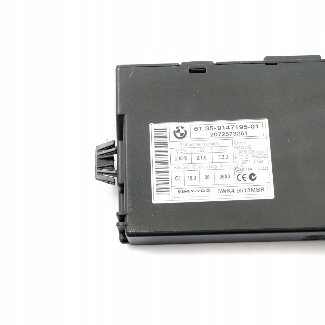 BMW E60 E87 E90 120d 320d 520d N47 ECU Kit DDE Control Unit CAS3 + Key - SKU 7809000-4 - Part number 7809000