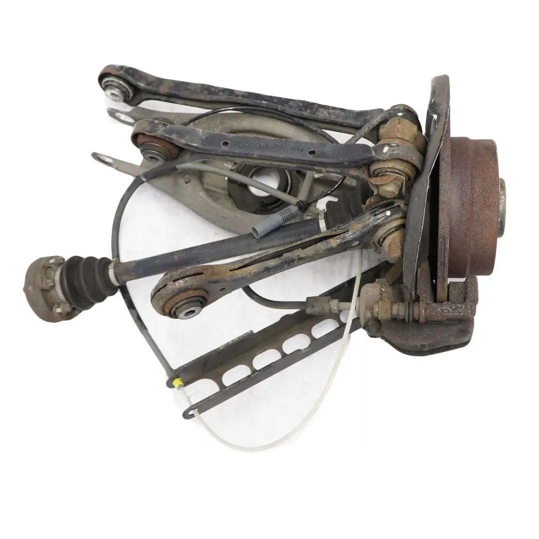 N46 Trasera Izquierda Primavera Strut Pierna Freno Suspension Hub para BMW E87 120i con número de pieza 6774809 BMW E87 120i N46 Trasera Izquierda Primavera Strut Pierna Freno Suspension Hub - SKU 6774809-35 - Número de pieza 6774809