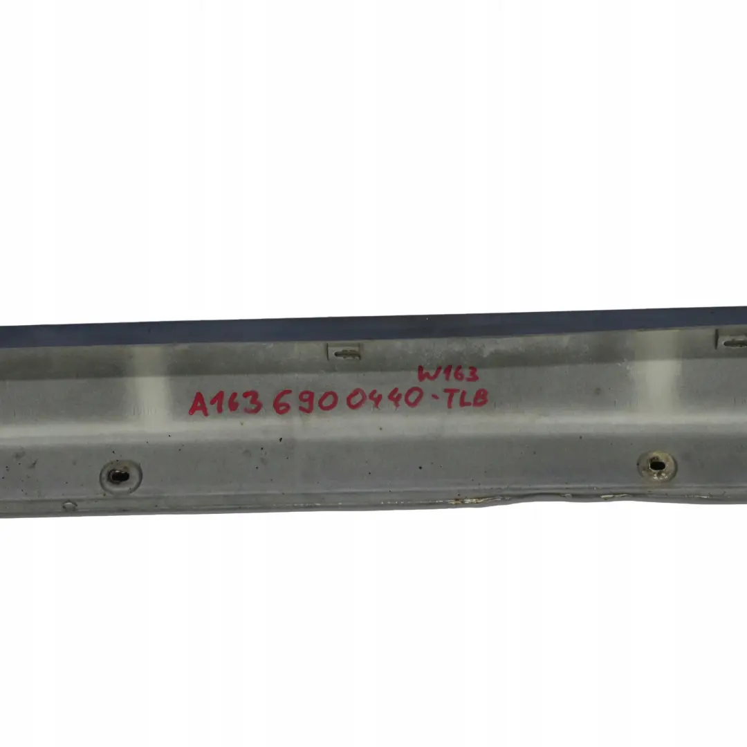 Mercedes-Benz ML W163 Door Sill Side Cover Skirt Right O/S Teallite Blue 353 to with Part number A1636900440 Mercedes-Benz ML W163 Door Sill Side Cover Skirt Right O/S Teallite Blue 353 - SKU A1636900440-TLB - Part number A1636900440