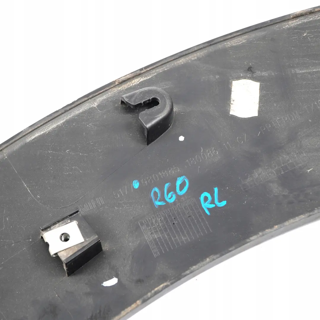 Mini Countryman R60 Embellecedor Paso De Rueda Trasero Izquierdo - SKU 9801885 - Número de pieza 9801885