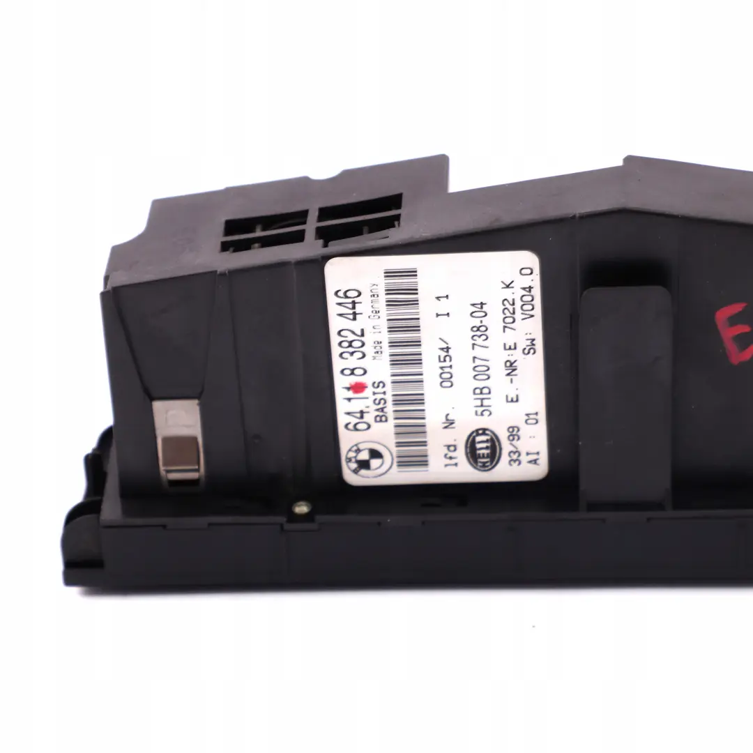 Module de contrôle de la climatisation automatique pour BMW E46 à propos du numéro de pièce 8382446 BMW E46 Module de contrôle de la climatisation automatique - SKU 8382446 - Numéro de pièce 8382446