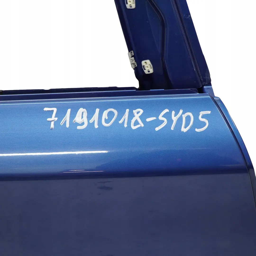 Door Rear Right O/S Sydneyblau Sydney Blau Blue - A19 to BMW 1 SERIES 5 E87 E87N with Part number 7191018 BMW 1 SERIES 5 E87 E87N Door Rear Right O/S Sydneyblau Sydney Blau Blue - A19 - SKU 7191018-SYD5 - Part number 7191018