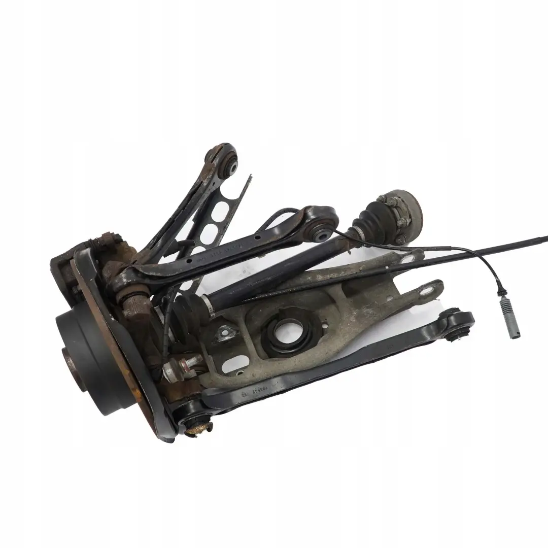 BMW E90 318i N43 N46 trasera izquierda Suspension Eje Pierna Freno Disco Hub - SKU 6774809-37 - Número de pieza 6774809