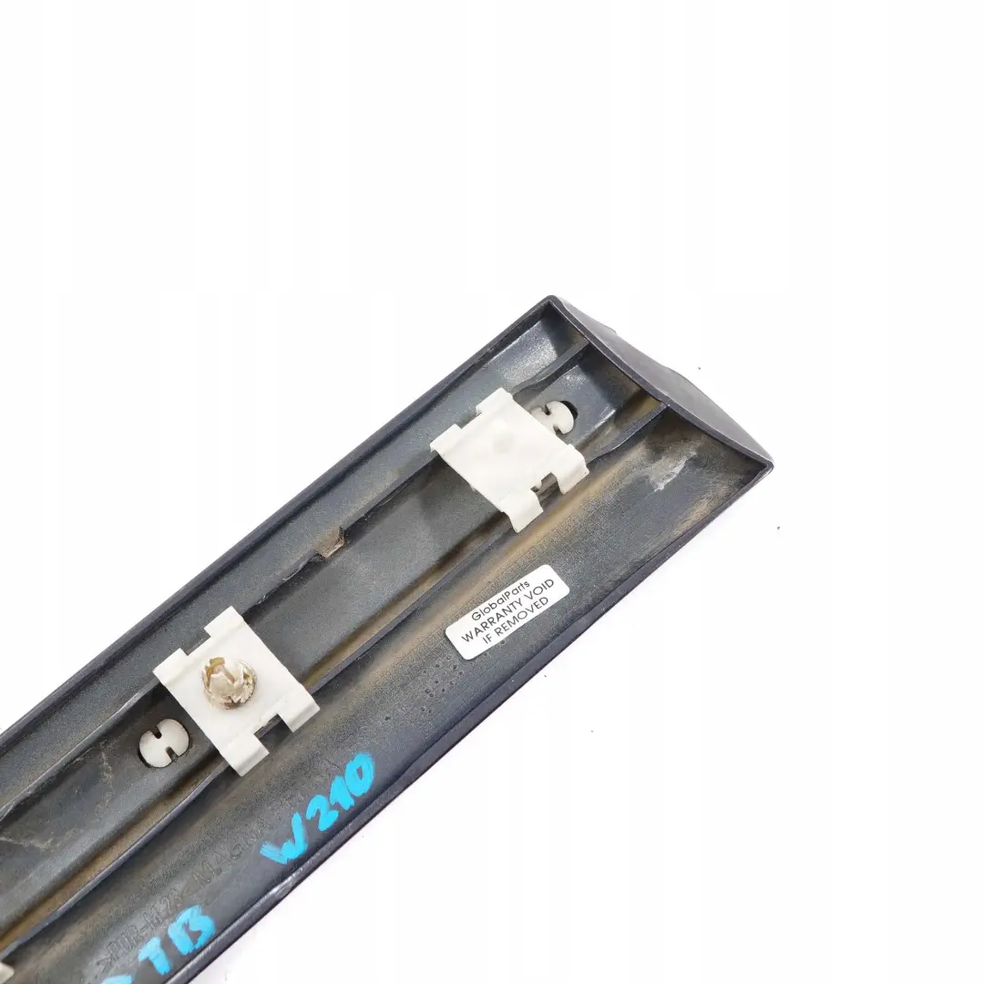 Mercedes-Benz E W210 Front Right Fender Trim Molding Strip Tanzanite Blue 359 to with Part number A2106900282 Mercedes-Benz E W210 Front Right Fender Trim Molding Strip Tanzanite Blue 359 - SKU A2106900282-TB - Part number A2106900282