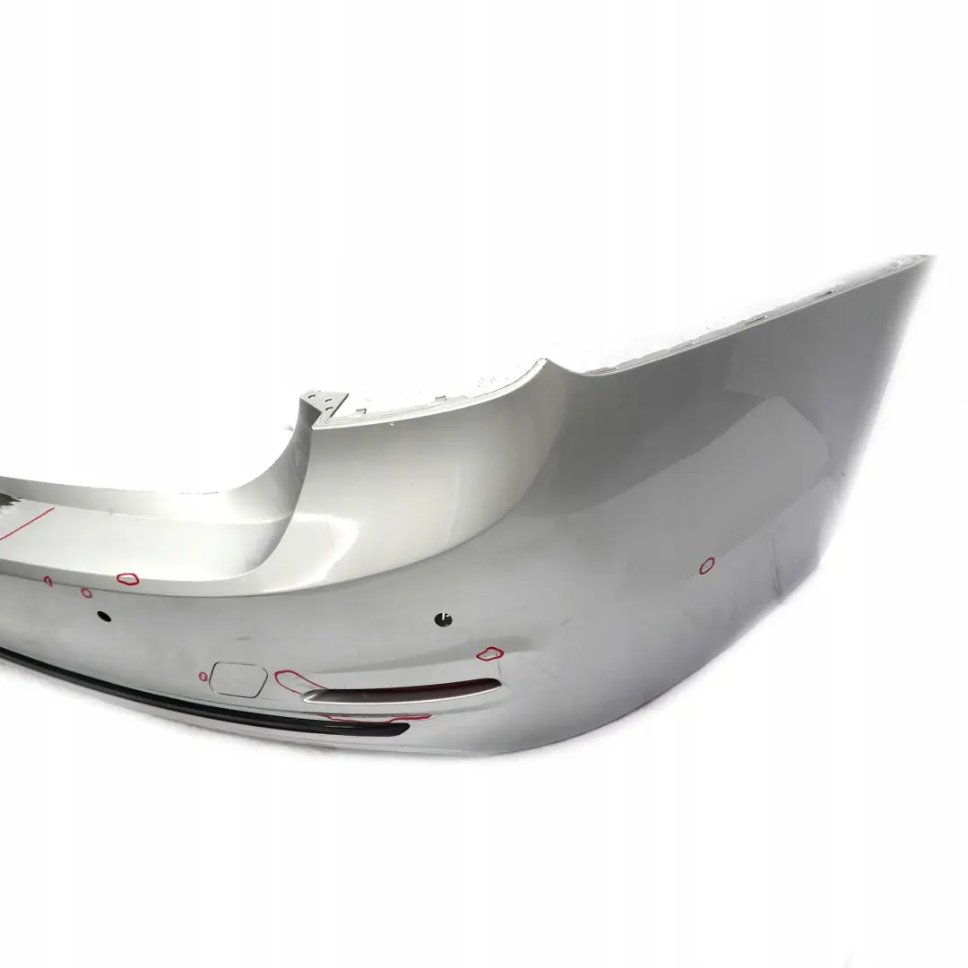 BMW 3 F30 LCI Sport Line Rear Bumper Trim Panel PDC Glacier Silver Metallic A83 - SKU 7384603-GSB - Part number 7384603
