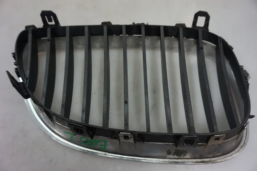 BMW 5 Series E60 E61 LCI Grille Left N/S Chrome Black - SKU 7027061 - Part number 7027061