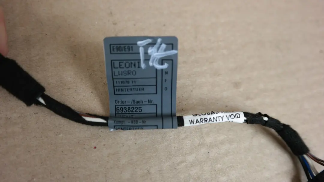 BMW E90 E91 wiązka drzwi prawych prawy tył - SKU 6938226-1 - Numer Części 61126938226