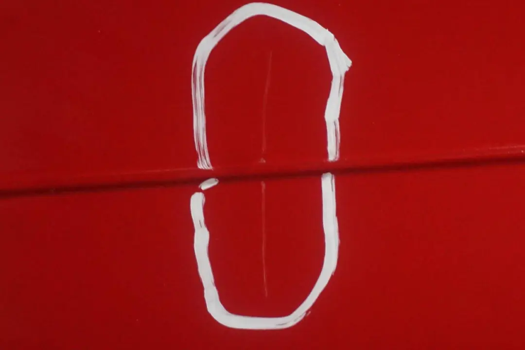 BMW 3 Series E90 LCi Lift Rear Bumper Trim Panel Karmesinrot Crimson Red A61 - SKU 0036874-KAR - Part number 0036874