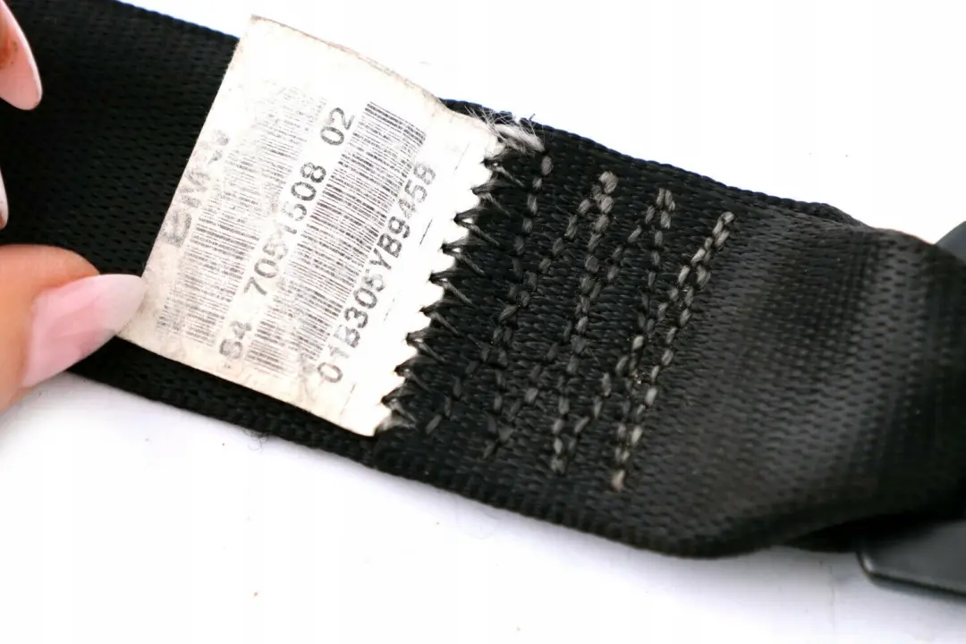 BMW X5 Series E53 Seat Seatbelt Seat Belt Rear Right O/S Schwarz Black - SKU 7051508 - Part number 7051508