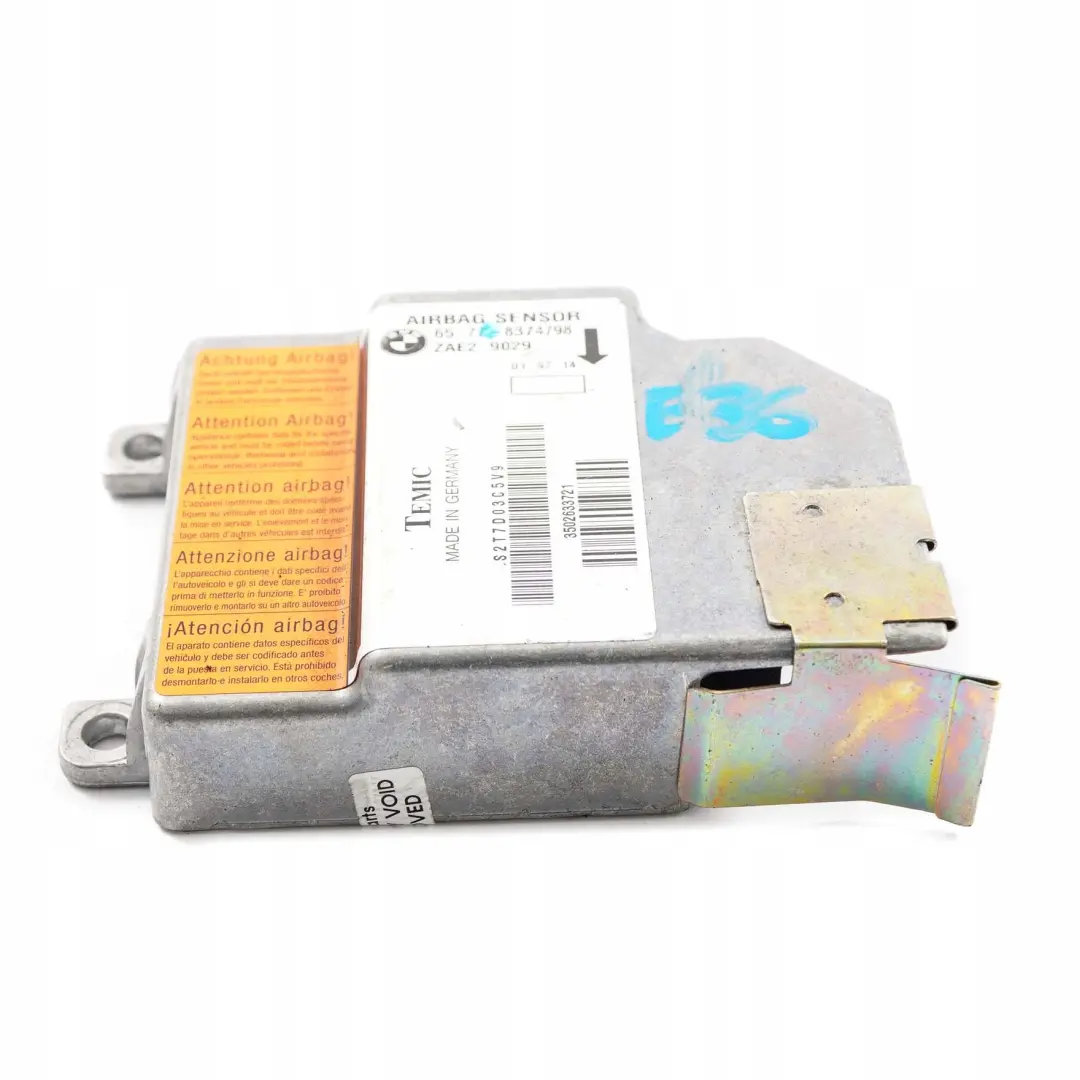 BMW Z3 E36 Airbag Unit? Controllo Modulo Sensore Ecu - SKU 8374798 - Numero di parte 8379502