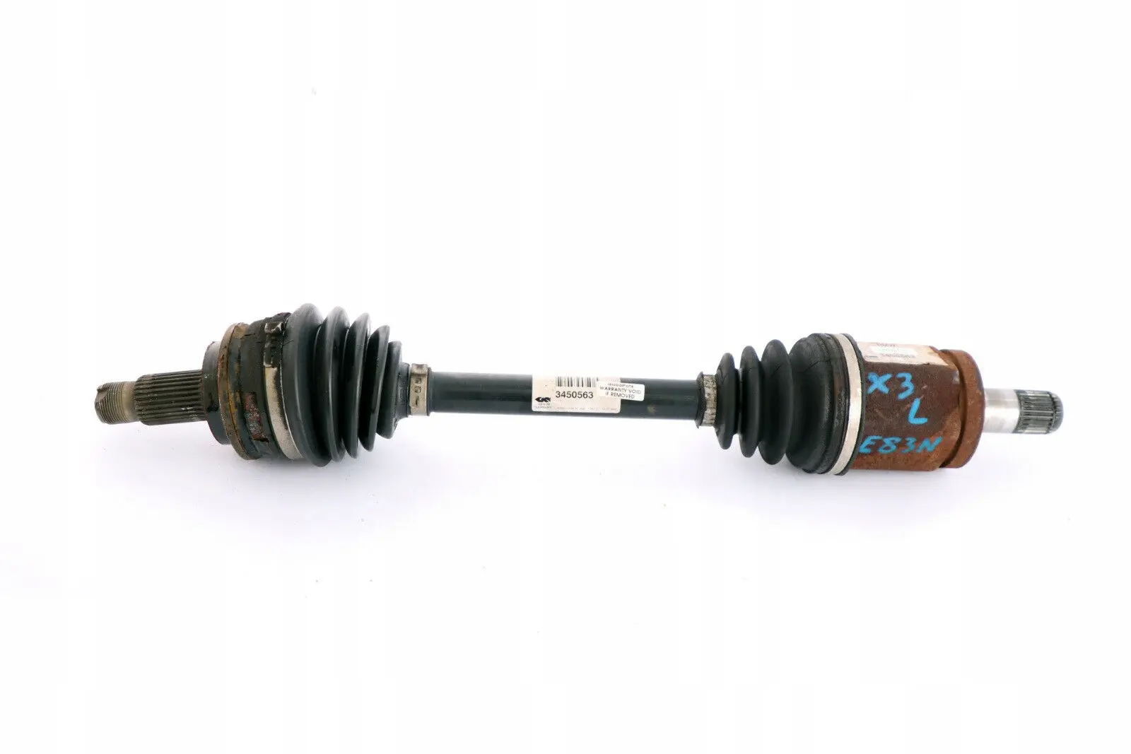 BMW X3 Serie E83 LCI Assale anteriore sinistro albero di trasmissione 3450563