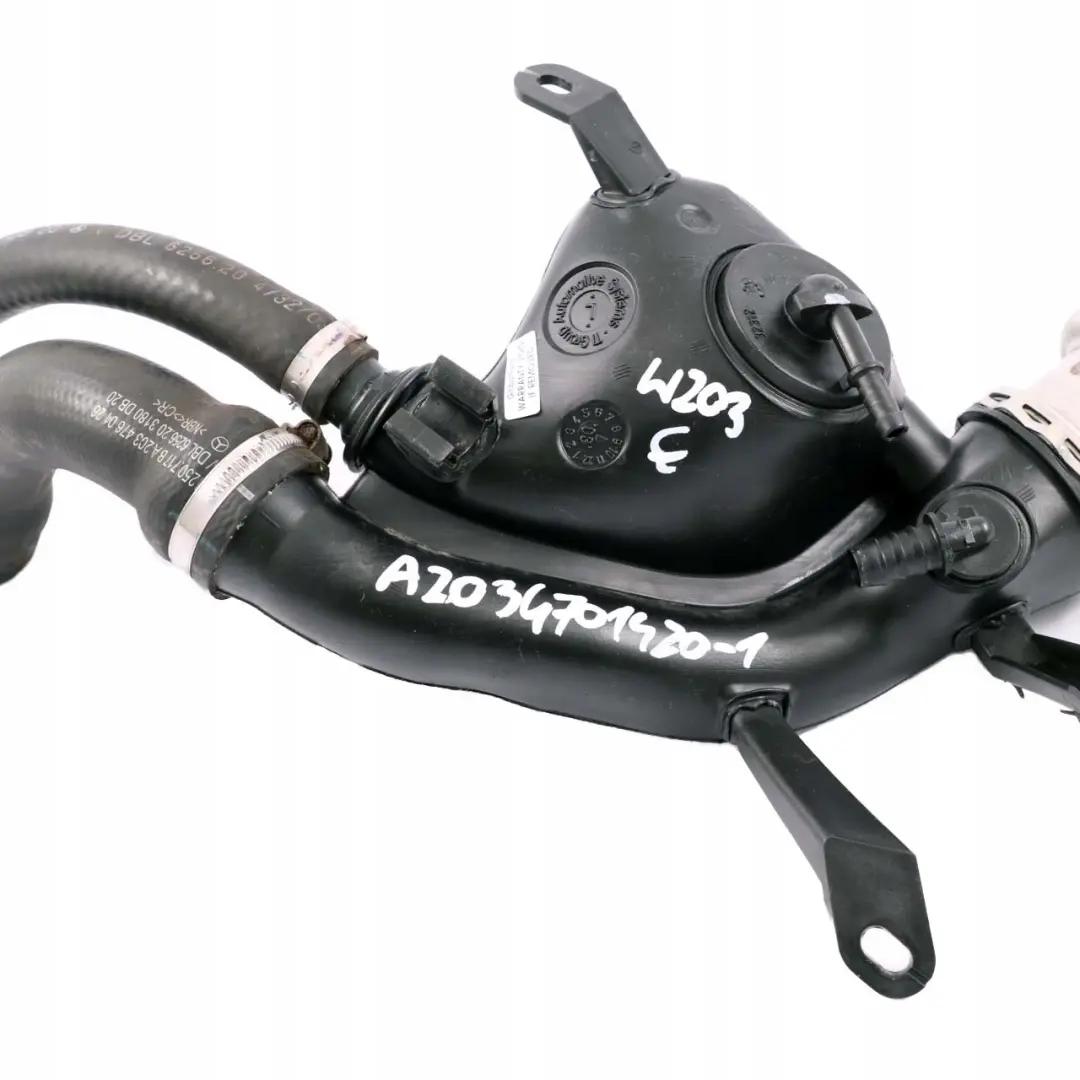 Mercedes-Benz C-Class W203 Fuel Tank Filler Neck Pipe Hose to with Part number A2034701420 Mercedes-Benz C-Class W203 Fuel Tank Filler Neck Pipe Hose - SKU A2034701420 - Part number A2034701420