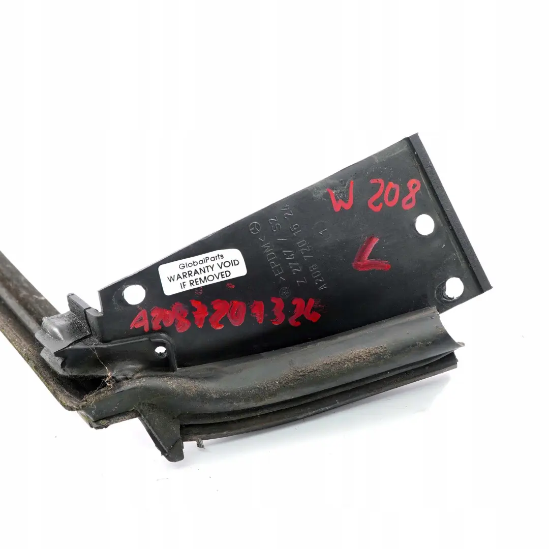 Mercedes-Benz CLK W208 Vorne Links Türscheibe Dichtung Leistung für mit Teilenummer A2087201324 Mercedes-Benz CLK W208 Vorne Links Türscheibe Dichtung Leistung - SKU A2087201324 - Teilenummer A2087201324