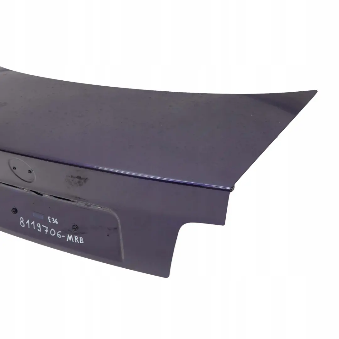 Trunk Boot Lid Tailgate Montrealblau Montreal Blue - 297 to BMW 3 E36 Saloon with Part number 8262029 BMW 3 E36 Saloon Trunk Boot Lid Tailgate Montrealblau Montreal Blue - 297 - SKU 8119706-MRB - Part number 8262029