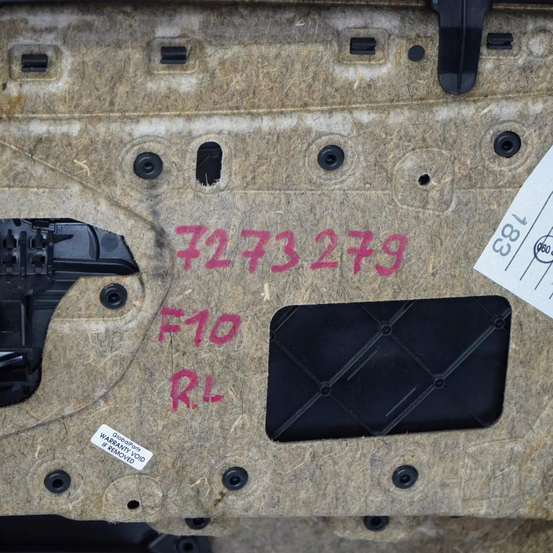 Panneaux Portiere Arriere Gauche Cuir Noir pour BMW 5 Serie F10 F11 à propos du numéro de pièce 7273279 BMW 5 Serie F10 F11 Panneaux Portiere Arriere Gauche Cuir Noir - SKU 7273279 - Numéro de pièce 7273279