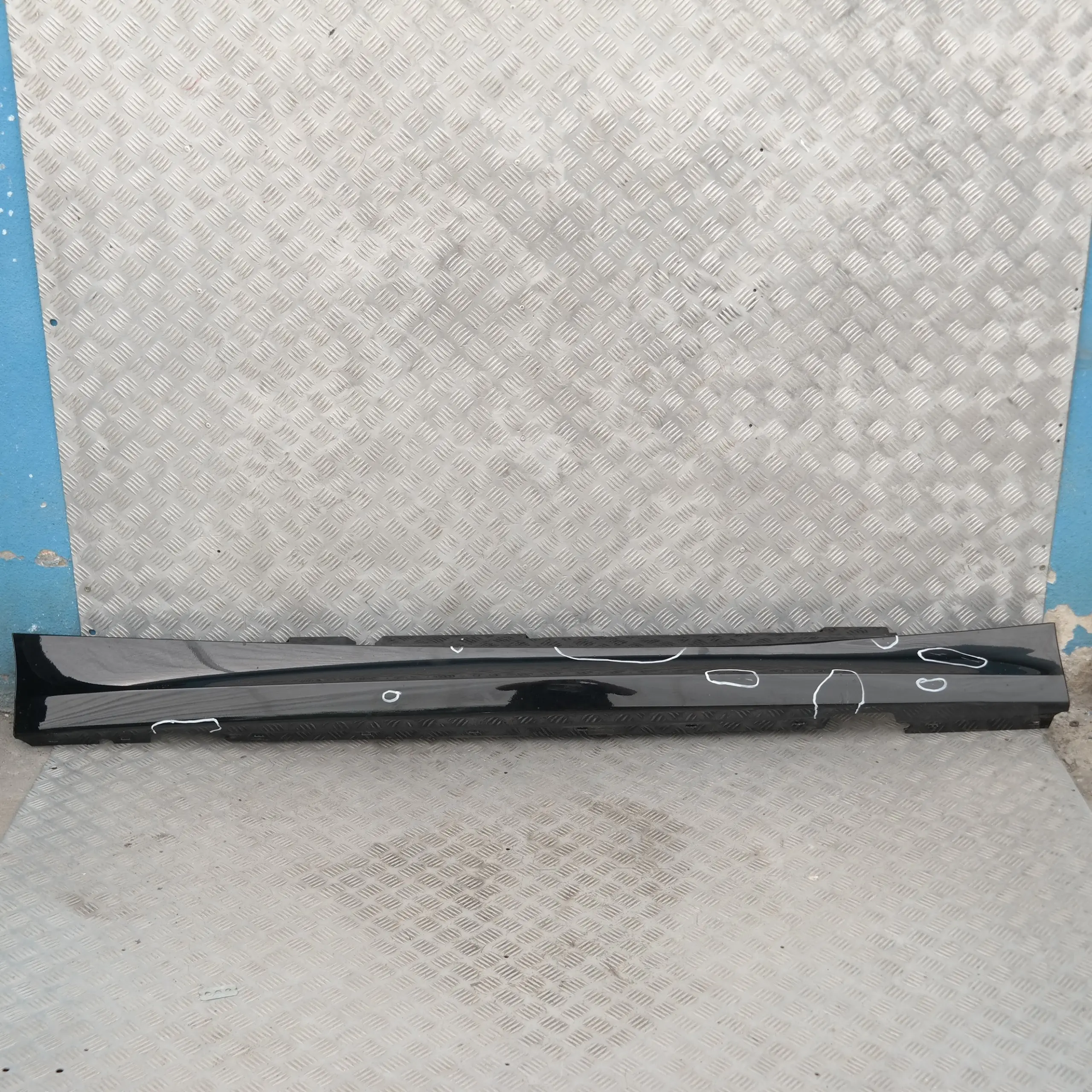 BMW4 E87 LCI Listello Portiera Apertura Gonna Destro Nero 2