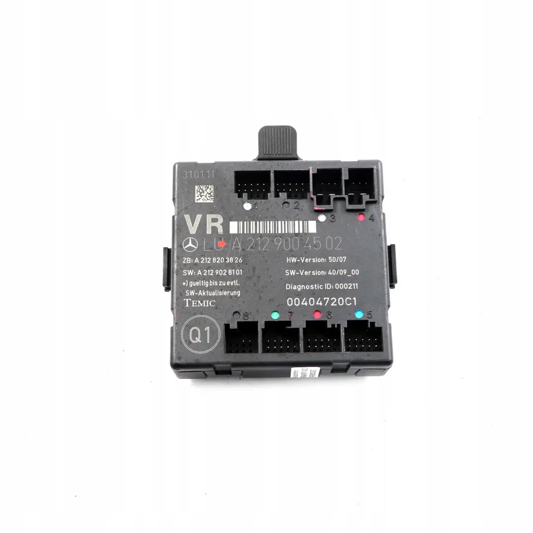 W207 Módulo Unidad Control Puerta Delantera Derecha para Mercedes W204 con número de pieza A2129004502 Mercedes W204 W207 Módulo Unidad Control Puerta Delantera Derecha - SKU A2129004502 - Número de pieza A2129004502