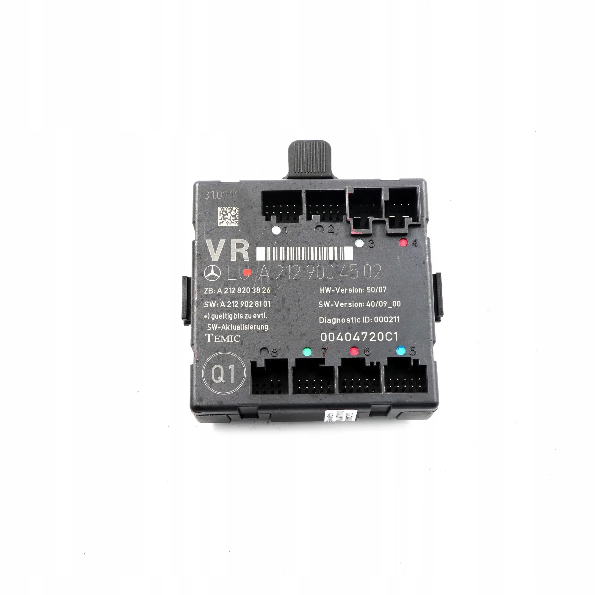 Mercedes W204 W207 Módulo Unidad Control Puerta Delantera Derecha A2129004502