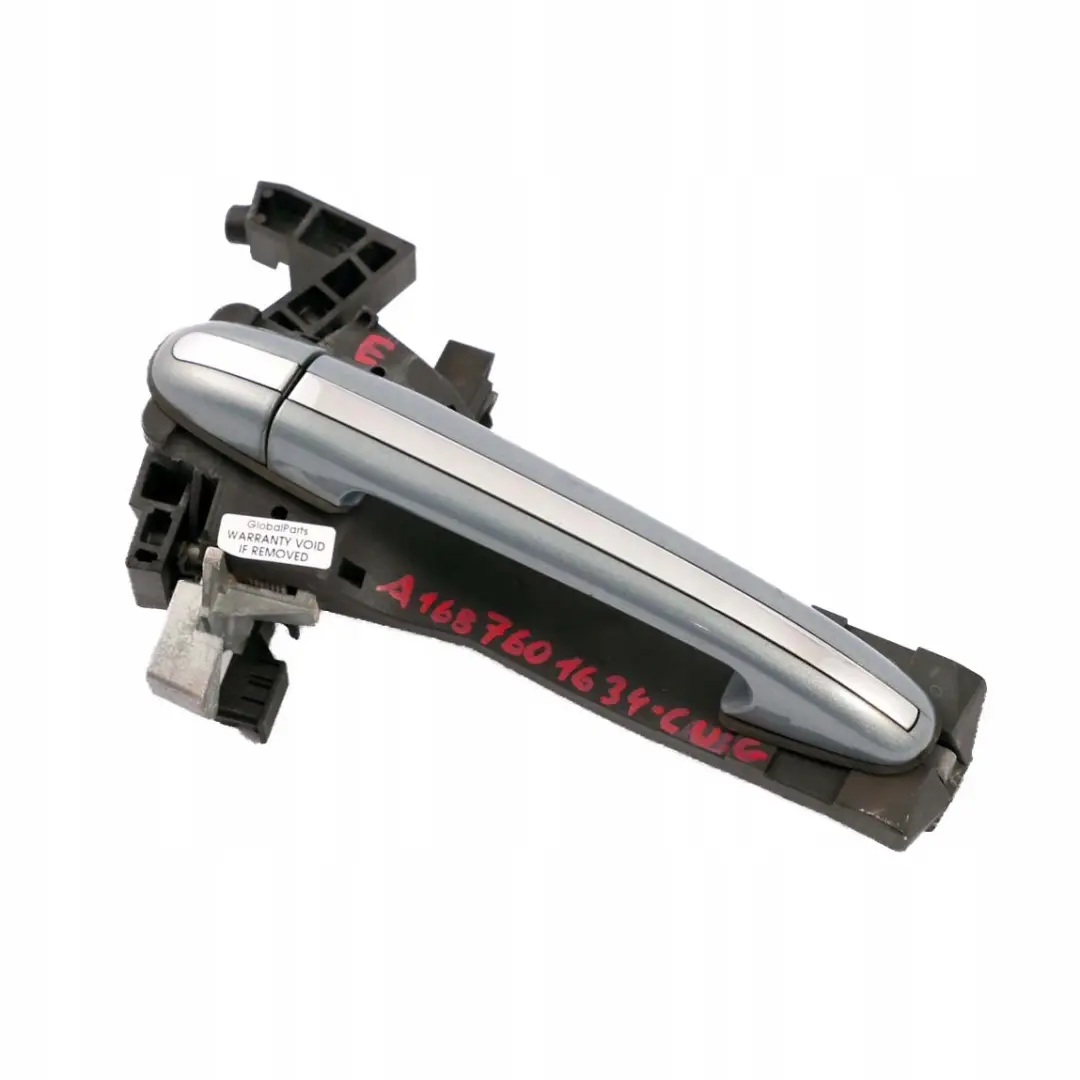 Mercedes-Benz A-Class W168 Rear Right Door O/S Handle Cumulus Grey - 757 to with Part number A1687601634 Mercedes-Benz A-Class W168 Rear Right Door O/S Handle Cumulus Grey - 757 - SKU A1687601634-CUG - Part number A1687601634