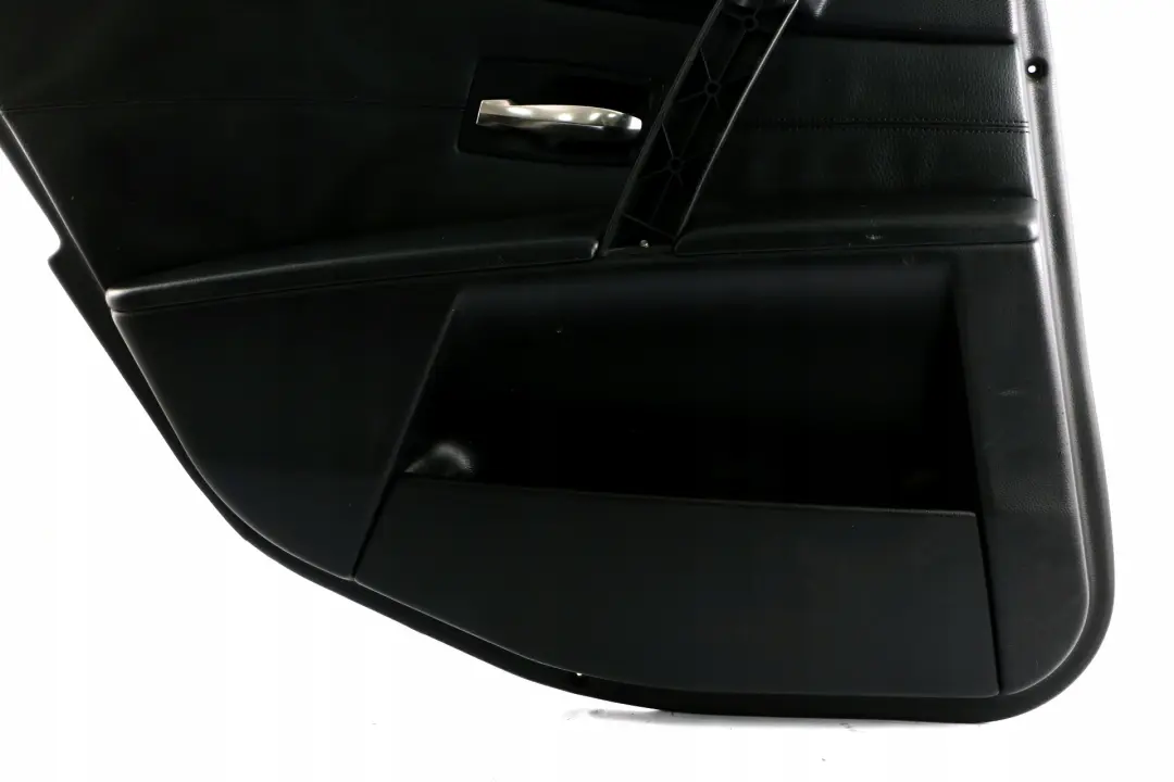 BMW 5 Series E60 E61 Door Card Lining Leather Trim Panel Rear Left N/S Black - SKU 7078741 - Part number 7078741