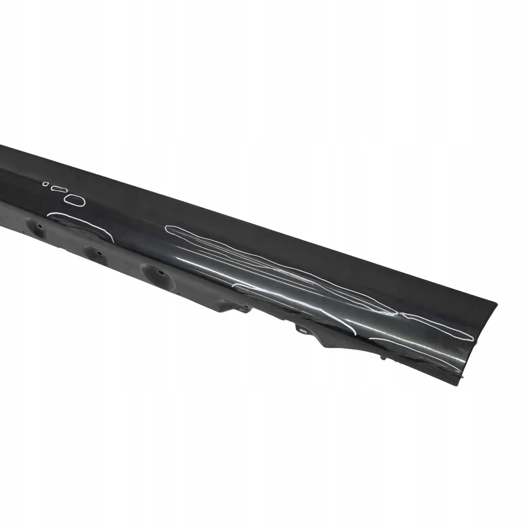 BMW 3 Series E46 Left N/S Side Sill Skirt Kick Panel Black Sapphire - 475 - SKU 9071633-BS - Part number 9071633