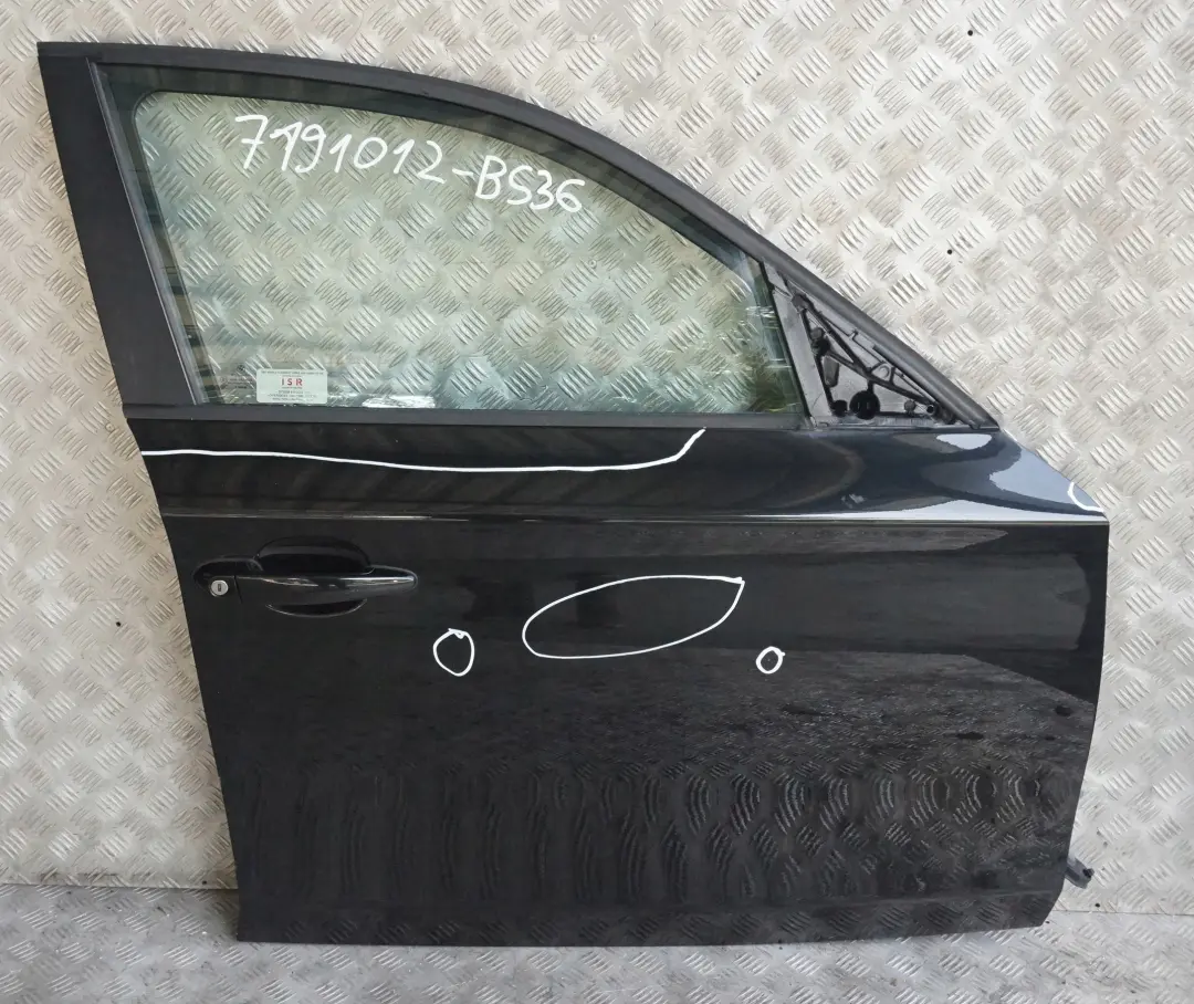 Door Front Right O/S Black Sapphire Metallic - 475 to BMW 1 Series 36 E87 with Part number 7191012 BMW 1 Series 36 E87 Door Front Right O/S Black Sapphire Metallic - 475 - SKU 7191012-BS36 - Part number 7191012