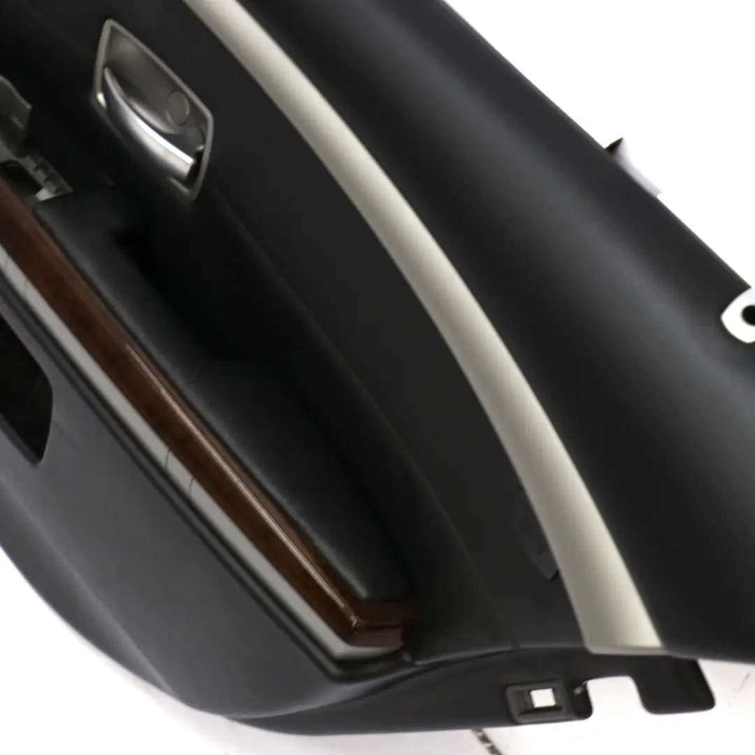 Larga Puerta Trasera Derecha De Cuero Nasca Forro Negro Moldura para BMW Serie 7 E66 con número de pieza 9154750 BMW Serie 7 E66 Larga Puerta Trasera Derecha De Cuero Nasca Forro Negro Moldura - SKU 9154750 - Número de pieza 9154750