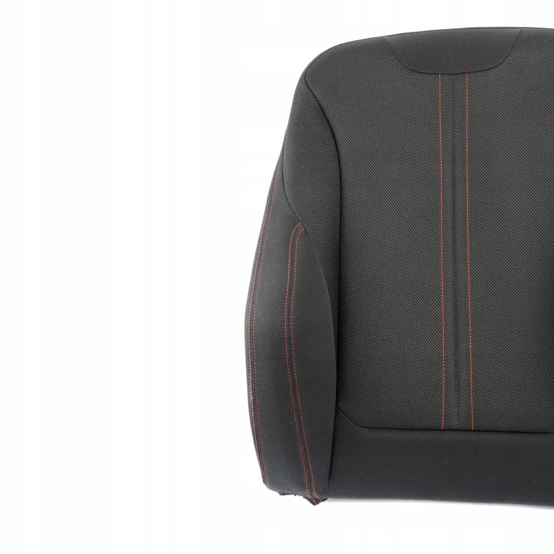 BMW F20 F30 LCI Front Left Sport Seat N/S Backrest Cover Cloth Anthracite Red - SKU 7475405 - Part number 7475405