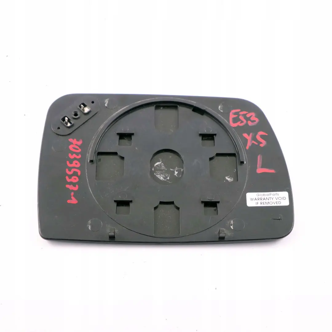 Left N/S Wing Mirror Glass Heated Wide Angle to BMW X5 Series E53 1 with Part number 7039597 BMW X5 Series E53 1 Left N/S Wing Mirror Glass Heated Wide Angle - SKU 7039597-1 - Part number 7039597