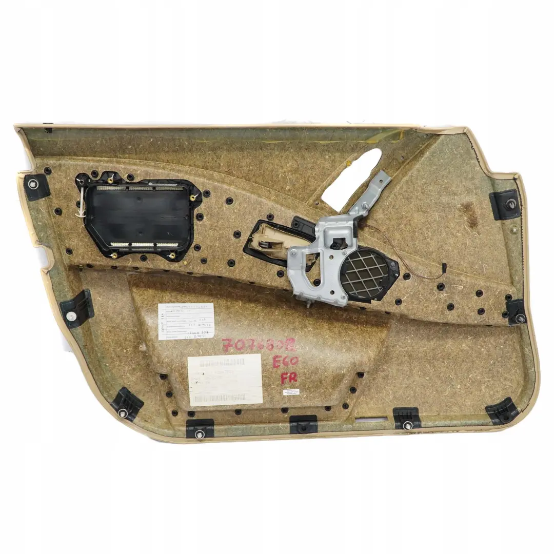 BMW 5 Series E60 E61 Front Right O/S Door Card Leather Nasca Beige Lining Trim - SKU 7076802 - Part number 7076802