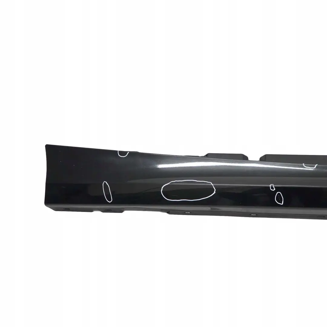 BMW E87 LCI 8 Listello Portiera Gonna Destra Black Sapphire Metallizzato - 475 - SKU 0036144-BS8 - Numero di parte 51770036144