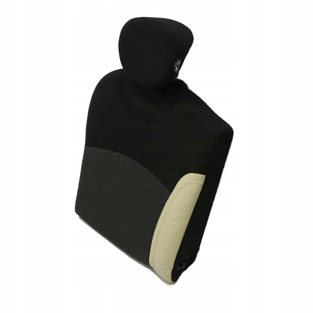 Mini Cooper One R56 Bezug Lehne Stoff / Leder Hinten Rechts Sitz Cream White - SKU 7233792 - Teilenummer 7233792