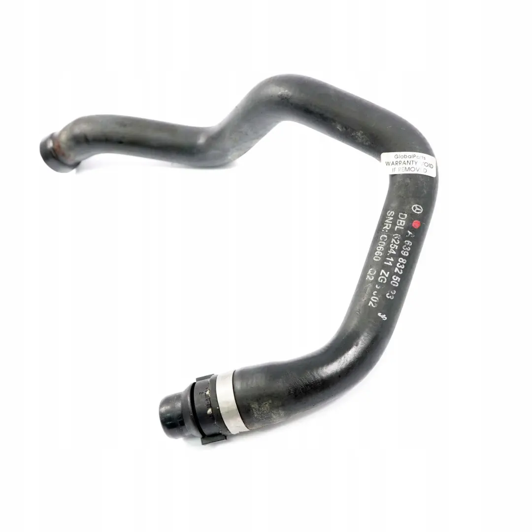 Mercedes W639 Intercambiador Calor Agua Refrigerante Tubo Manguera - SKU A6398325023 - Número de pieza A6398325023