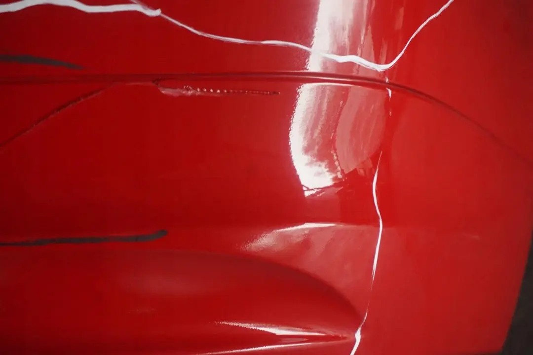 BMW 3 Series E90 LCi Lift Rear Bumper Trim Panel Karmesinrot Crimson Red A61 - SKU 0036874-KAR - Part number 0036874