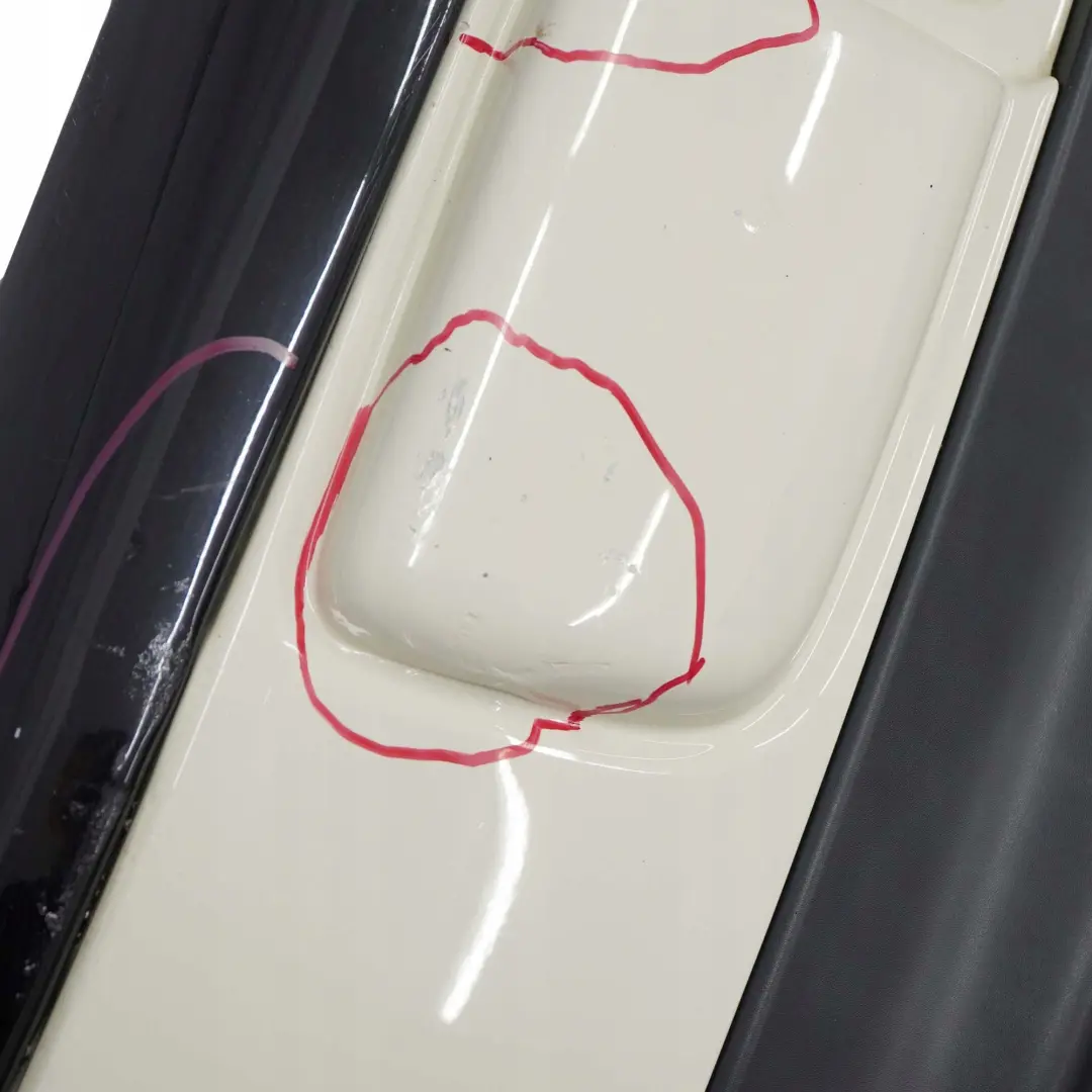 Complete Rear Bumper Trim Panel Pepper White - 850 to Mini Clubman R55 with Part number 7264348 Mini Clubman R55 Complete Rear Bumper Trim Panel Pepper White - 850 - SKU 7264348-PW - Part number 7264348