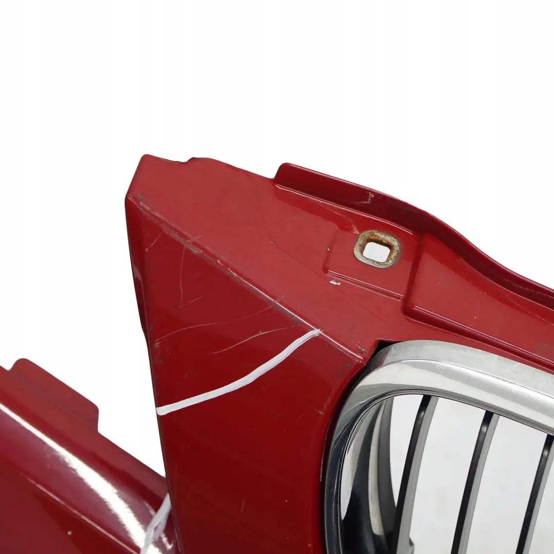 BMW 3 E90 E91 LCI Front Bumper Trim Panel Complete Karmesinrot Crimson Red A61 - SKU 0036837-KAR - Part number 0036838