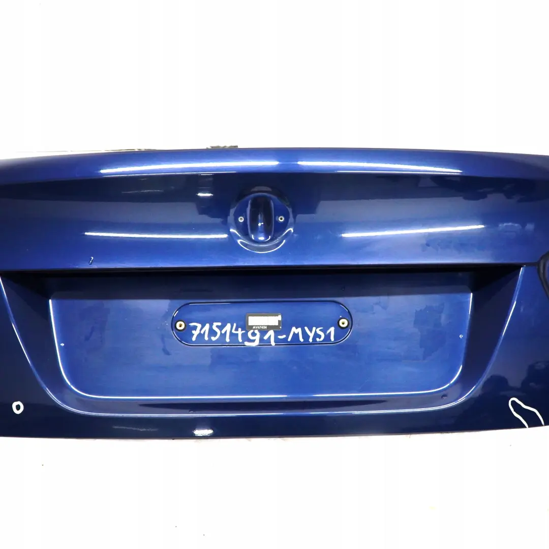 Boot Trunk Lid Tailgate Bootlid MYSTIC BLAU BLUE to BMW 3 SERIES 1 E90 Saloon Rear with Part number 41627151491 BMW 3 SERIES 1 E90 Saloon Rear Boot Trunk Lid Tailgate Bootlid MYSTIC BLAU BLUE - SKU 7151491-MYS1 - Part number 41627151491