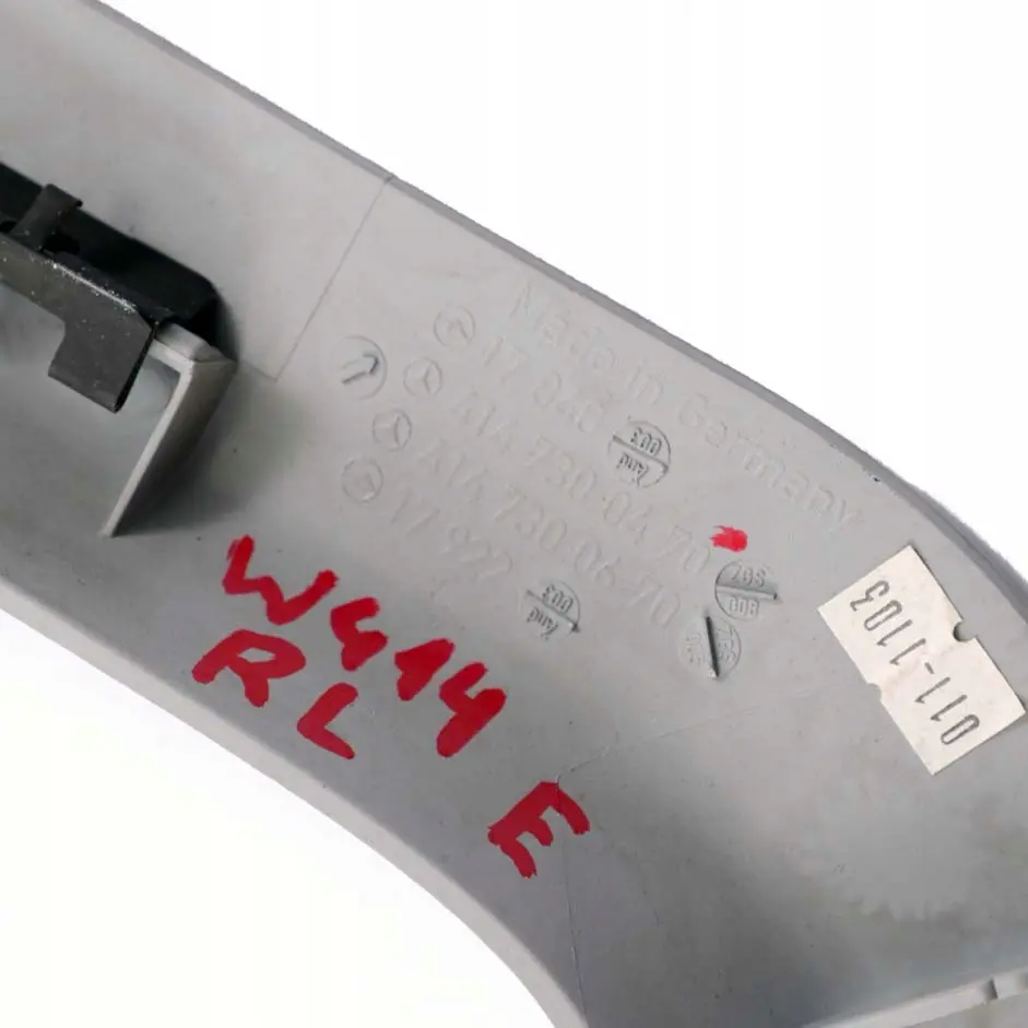 Mercedes-Benz Vaneo W414 Rear Left N/S Sliding Door Interior Window Cover Trim to with Part number A4147300470 Mercedes-Benz Vaneo W414 Rear Left N/S Sliding Door Interior Window Cover Trim - SKU A4147300470 - Part number A4147300470