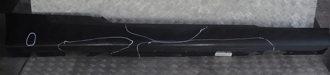 BMW 3 Reihe E92 E93 4 Schwellerleiste rechts Black Sapphire Saphirschwarz - 475 - SKU 0034058-BS4 - Teilenummer 0034058