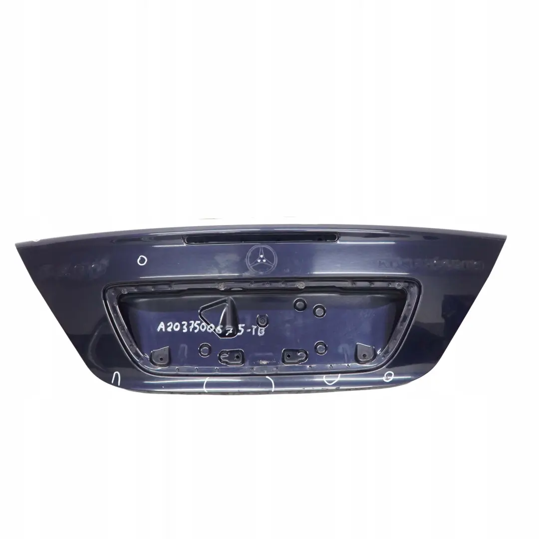 Mercedes-Benz C W203 Boot Trunk Lid Tailgate Tanzanite Blue Metallic - 359 to with Part number A2037500675 Mercedes-Benz C W203 Boot Trunk Lid Tailgate Tanzanite Blue Metallic - 359 - SKU A2037500675-TB - Part number A2037500675