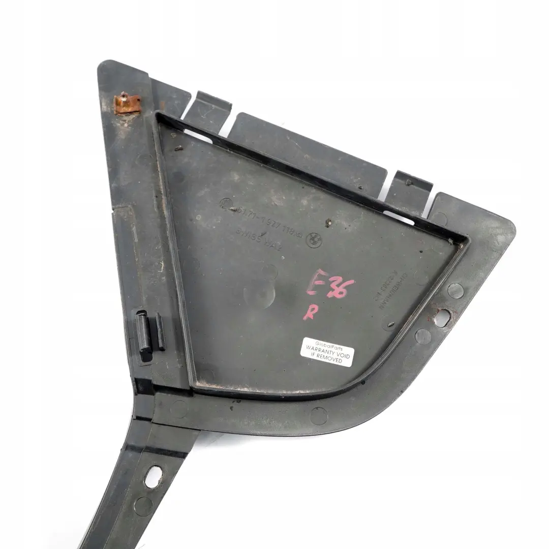 BMW 3 Series E36 Front Bumper Support Bracket Mount Right O/S Trim - SKU 1977118 - Part number 1977118