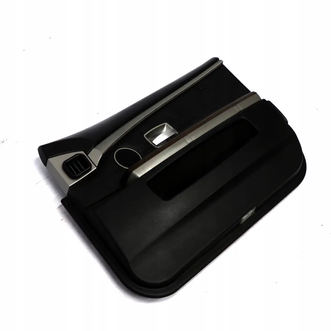 BMW 7 er E65 E66 Türverkleidung Abdeckung Vorne Rechts Leder Nasca Schwarz - SKU 9154458 - Teilenummer 9154458